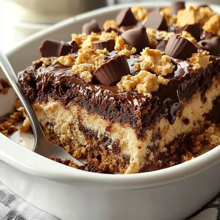 Peanut Butter Cup Dump Cake