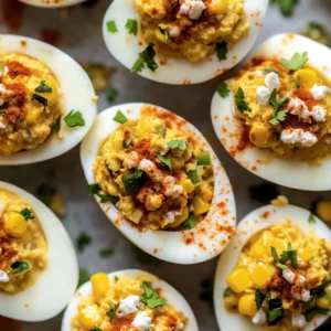 Street Corn Deviled Eggs